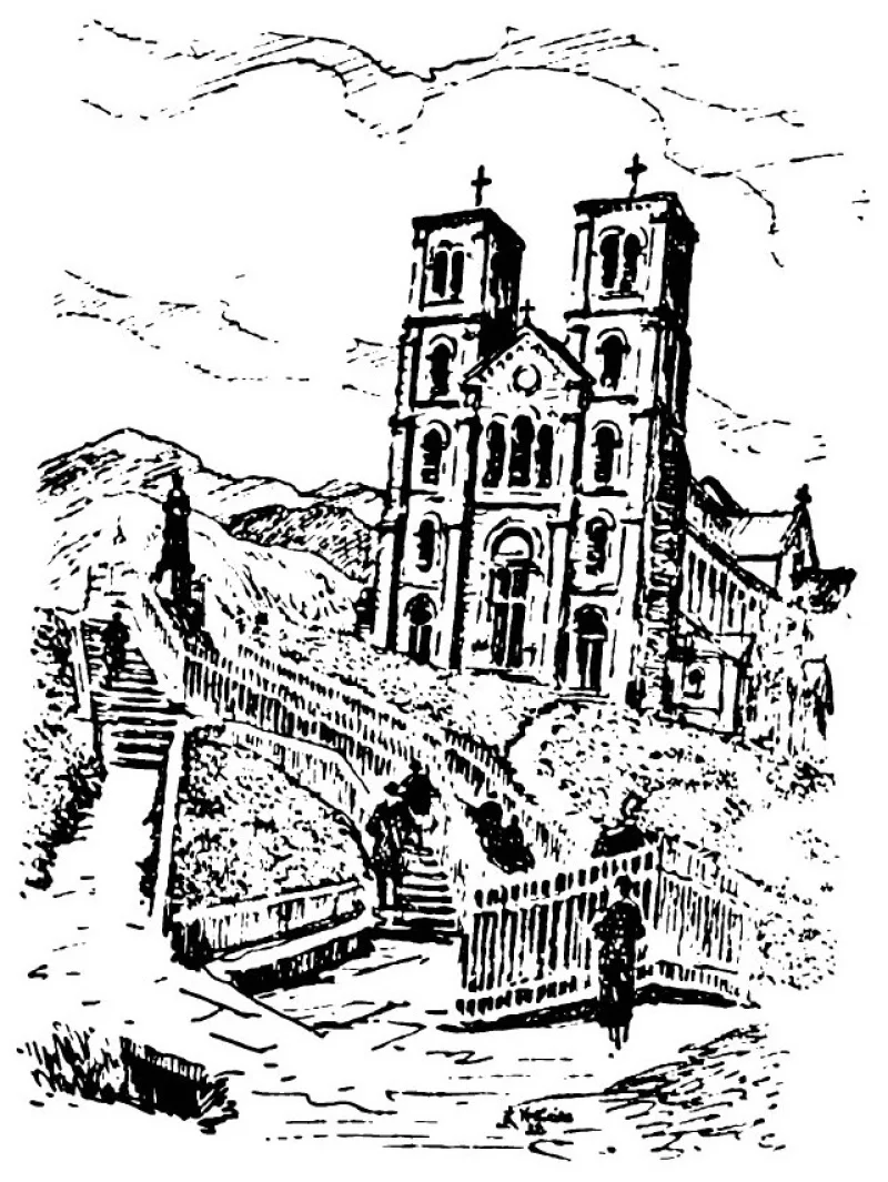 Plán svatyně La Saletty