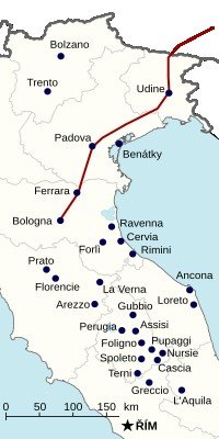 Mapa 1. den